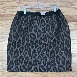 Ann Taylor Leopard Print Skirt